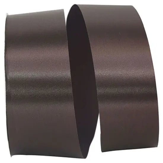 Florist Ribbons --- 2.5 inch x 50 yards --- Satin / Acetate Supreme Cooler Ribbon -- Chocolate Color {1}