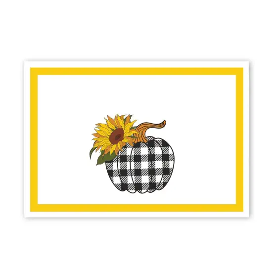 Great Papers! Thank You Note Cards with White Envelope, Sunny Plaid Pumpkin, 4.75" x 3.375"(folded), 50 count {1}