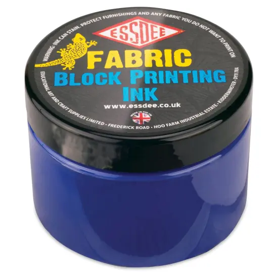 Essdee Fabric Block Printing Inks - Blue, 150 ml {1}
