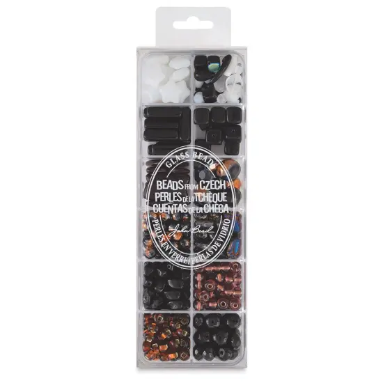 John Bead Czech Glass Bead Box Mix - Dark Starnight {2}