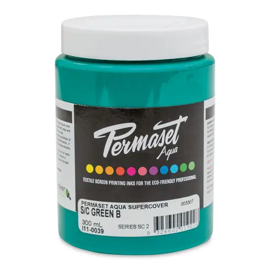 Permaset Aqua Fabric Ink - Supercover Green B, 300 ml {1}