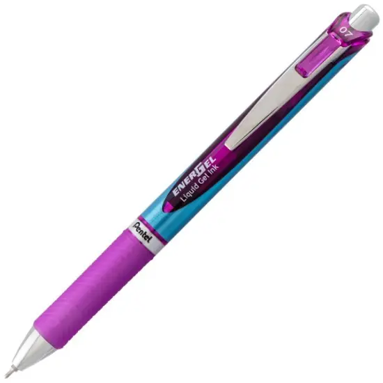 EnerGel RTX Retractable Liquid Gel Pen, (0.7mm) Needle Tip, Medium Line, Violet Ink {1}