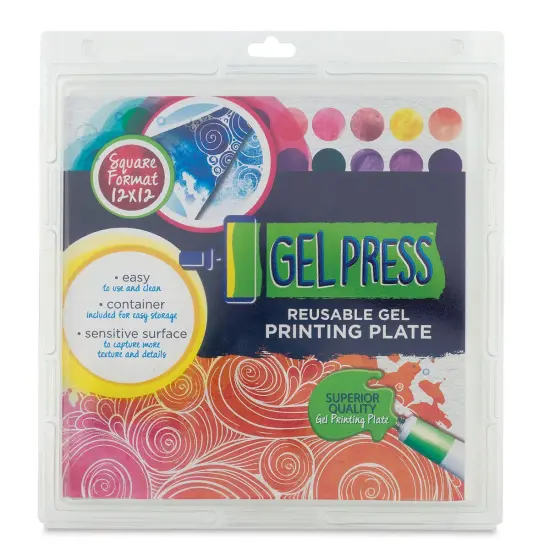 Gel Press Printing Plate - Square, 12" x 12" {2}