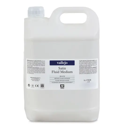 Vallejo Acrylic Fluid Medium - Satin, 5 liter {1}