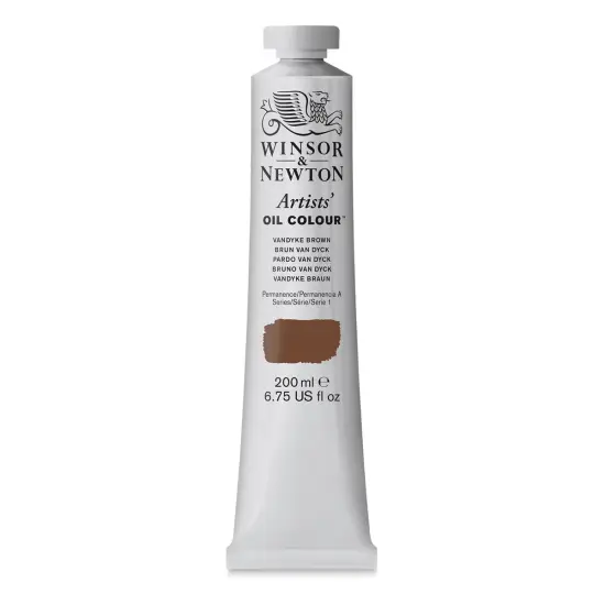 Winsor & Newton Artists' Oil Color - Van Dyke Brown, 200 ml, tube {1}