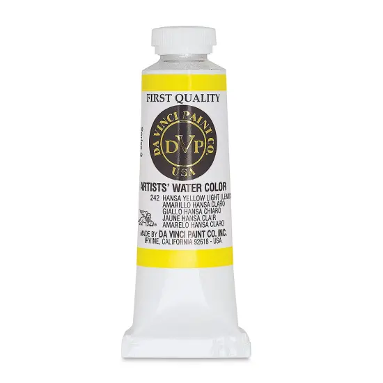 Da Vinci Artists' Permanent Watercolor - Hansa Yellow Light Lemon, 37 ml tube {2}