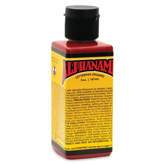 Alpha6 Alphanamel Lettering Enamel - Dark Red, 147 ml, Bottle {1}