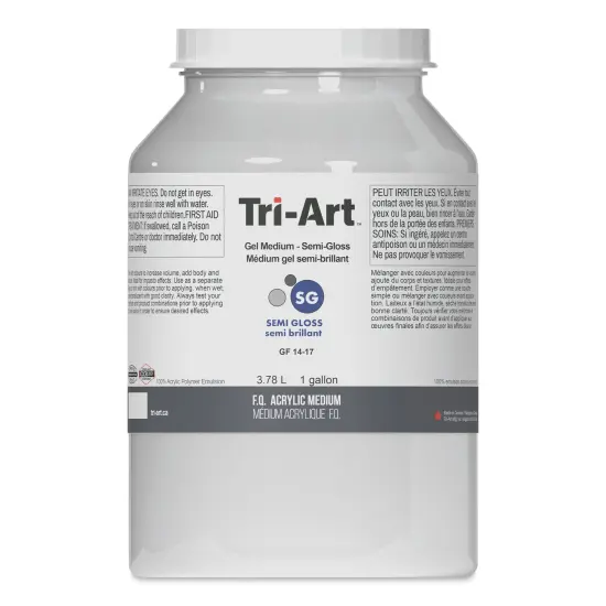 Tri-Art Acrylic Gel Medium - Semi-Gloss, 3.78 L {1}