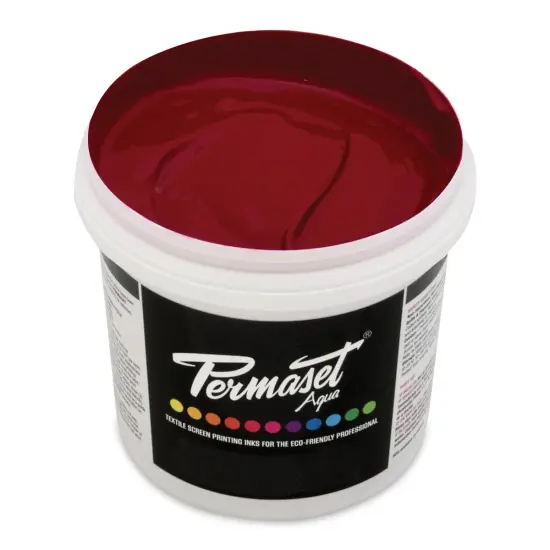 Permaset Aqua Fabric Ink - Mid Red, Liter {1}