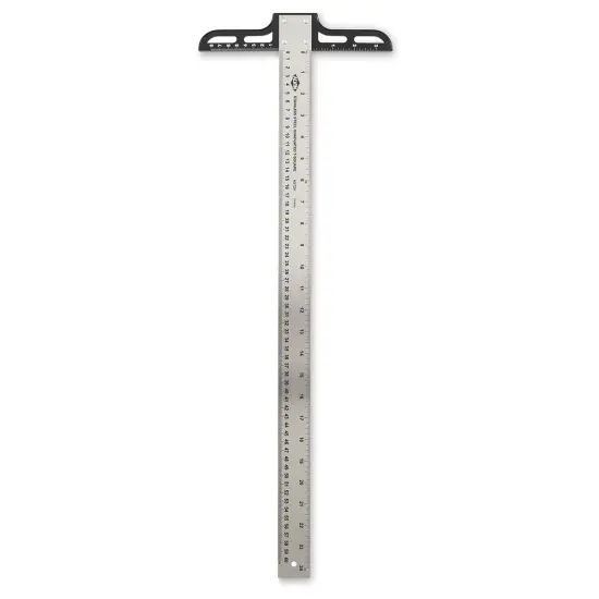 Alvin Stainless Steel Graduated T-Square - 24" {1}