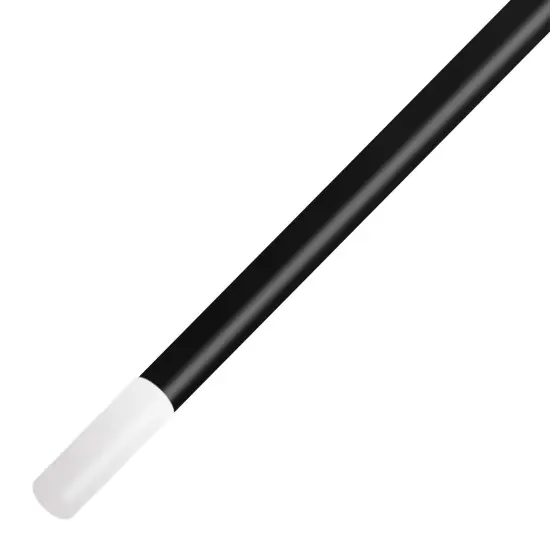 Skeleteen Black Cane 1920s Accessory - Theatrical Plastic Dance and Walking Canes Accessories with White Caps Prop for Adults and Children {3}