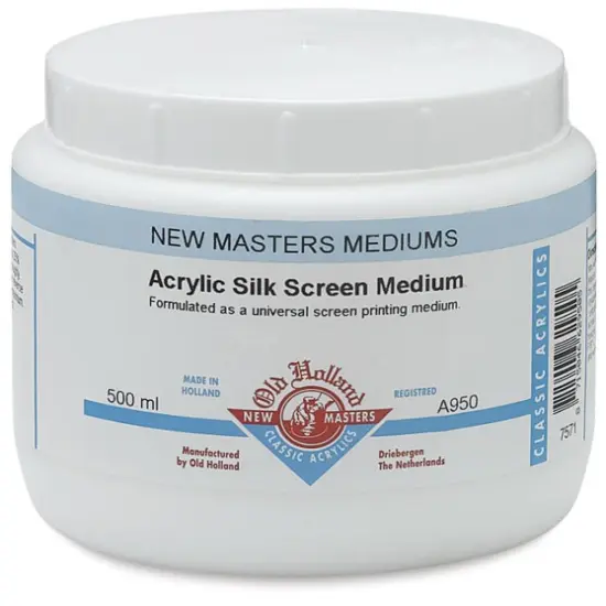 Old Holland New Masters Acrylic Silk Screen Medium - 500 ml jar {1}