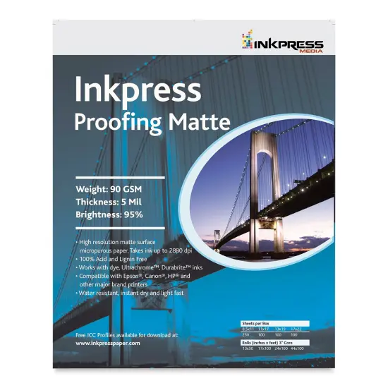 Inkpress - Inkjet Papers, 11" x 17", Proofing Matte, 100 Sheets {1}