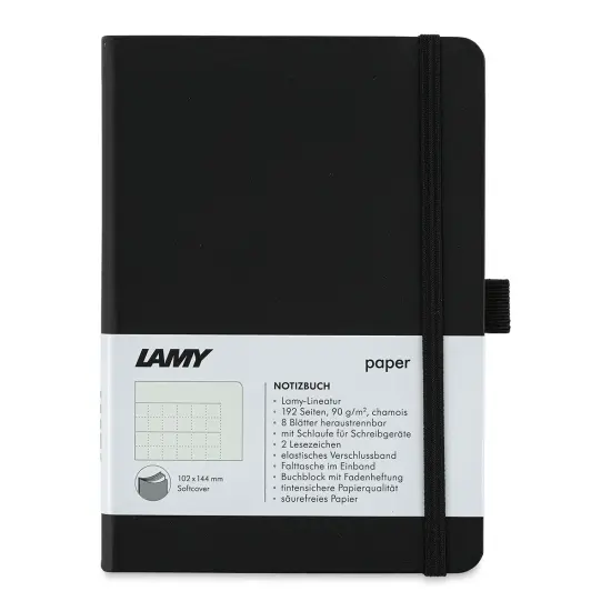 Lamy Softcover Notebook - Black, Dot-Grid-Rule, 5-3/4" x 4-1/8" {1}