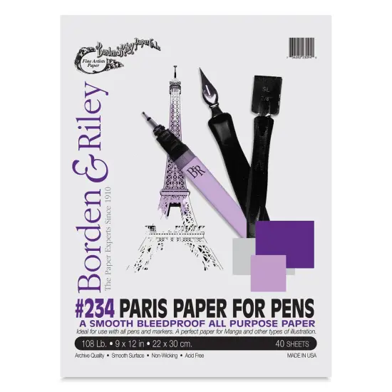Borden & Riley Paris Paper Sketch Pad - 9" x 12", 40 Sheets {2}