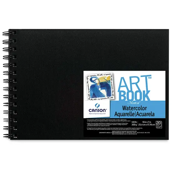 Canson Montval Field Watercolor ArtBook - 10" x 7", Cold Press, 20 Sheets {2}