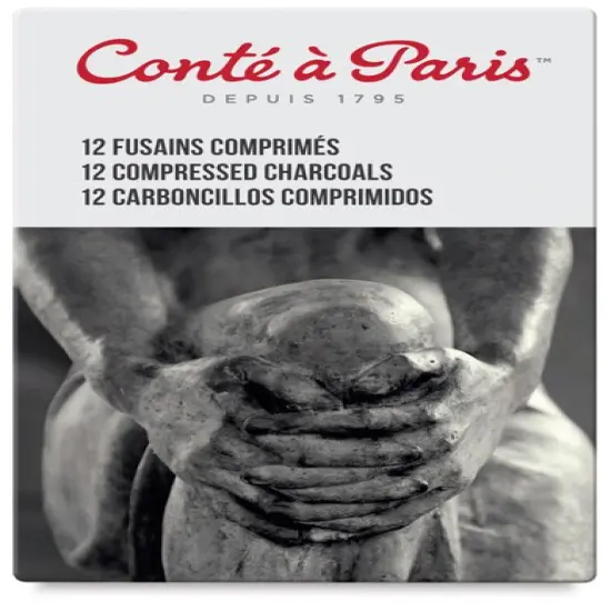 Cont&eacute; &agrave; Paris Compressed Charcoal - Assorted, Box of 12 {1}