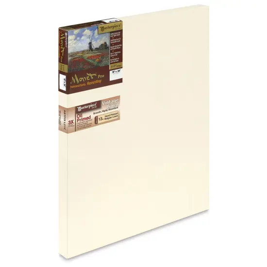 Masterpiece Monet Pro Linen Canvas - 18" x 24", Oil Primed {1}