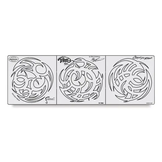 Iwata Artool Freehand Template - Set of 7, Tribal Master {2}