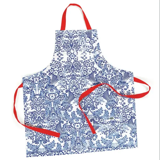 Retro Vinyl Apron Blue Paradise {1}