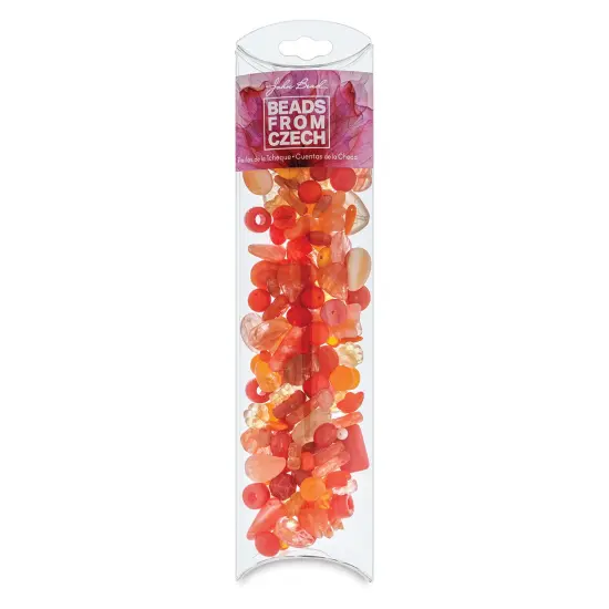 John Bead Czech Glass Bead Mix - Azores Sunset, 100 g {1}