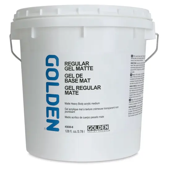 Golden Regular Acrylic Gel Medium - Matte, 128 oz tub {2}