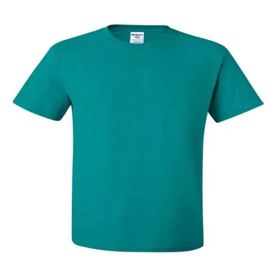 JERZEES&reg; Dri Power Soft Heathered Crewneck Short Sleeve T-Shirt Jade {1}