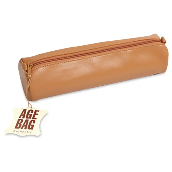 Clairefontaine Round Leather Pencil Case - Tan {1}