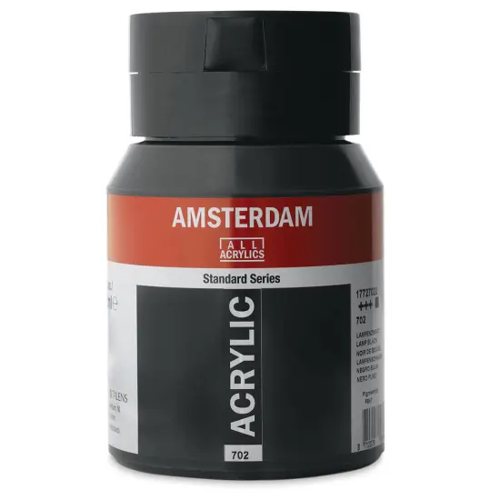 Amsterdam Standard Series Acrylic - Lamp Black, 500 ml, Bottle {1}