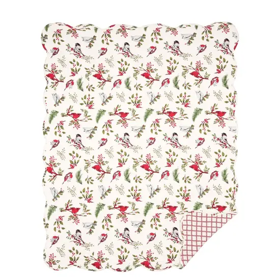 Sprig Birds 48" x 60" Throw Blanket {1}