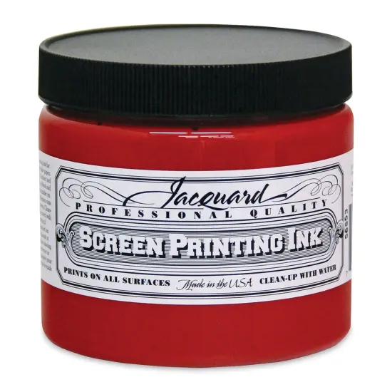 Jacquard Screen Printing Ink - Red, 16 oz {1}