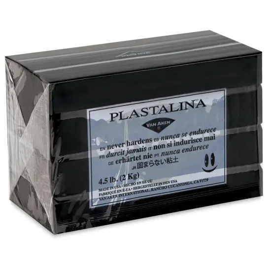 Van Aken Plastalina Modeling Clay - 4.5 lb, Black {2}