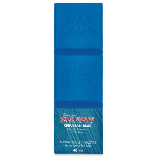 Enkaustikos Wax Snaps Encaustic Paints - Cerulean Blue, 40 ml cake {1}