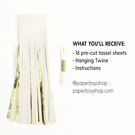 Tassel Garland Kit - Navy & Gold {2}