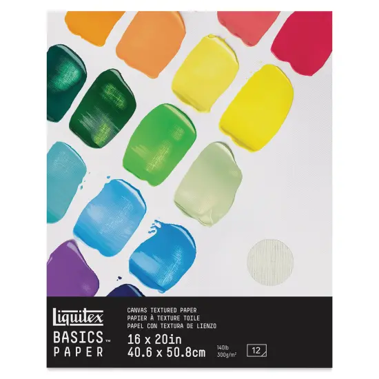 Liquitex Basics Canvas Textured Paper Pad - 16" x 20", 12 Sheets {1}