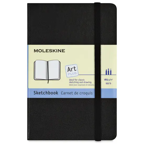Moleskine Sketchbook - Black, Pocket, 5-1/2" x 3-1/2" {1}