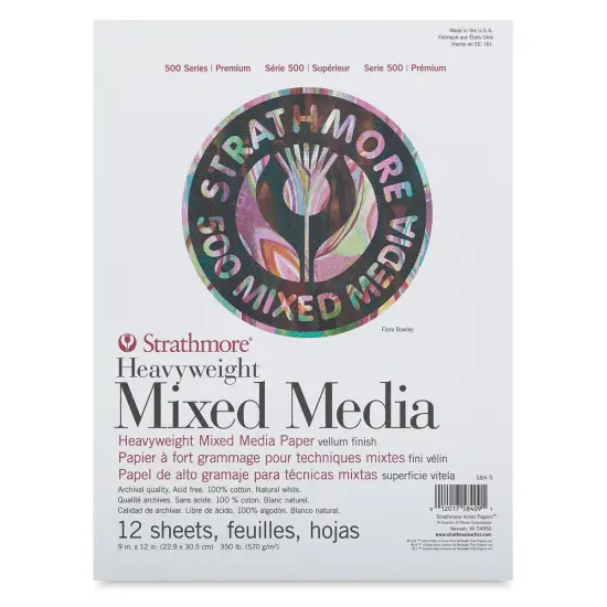 Strathmore 500 Series Heavyweight Mixed Media Pad - 9" x 12" {2}