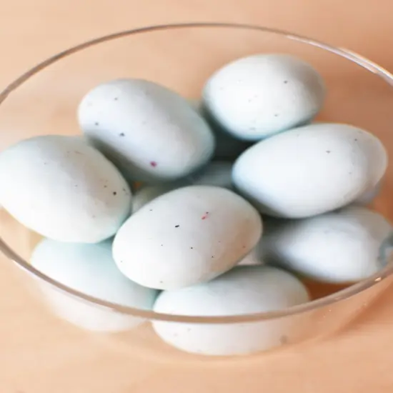 2" Faux Light Blue Eggs Assortment {1}