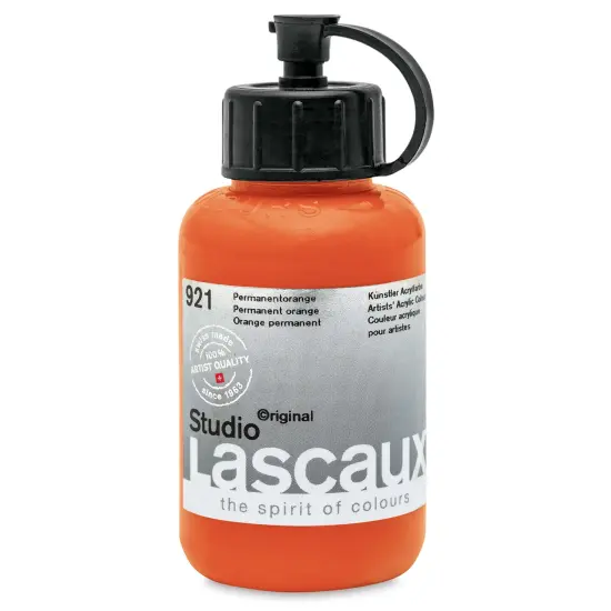 Lascaux Studio Acrylics - Permanent Orange, 85 mlbottle {1}