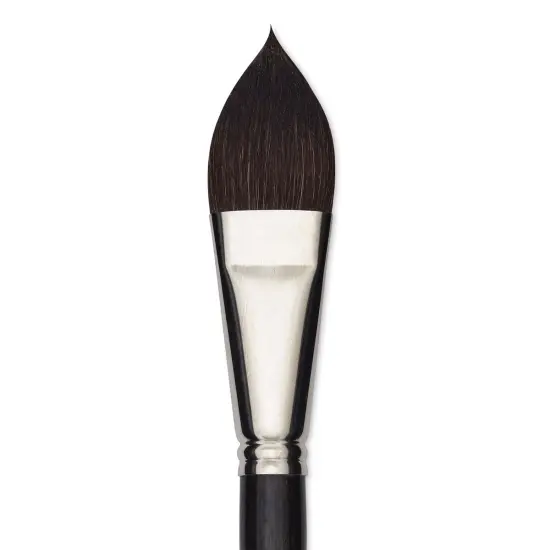 Escoda &Uacute;ltimo Synthetic Squirrel Brush - Flat Filbert, Size 1" {1}