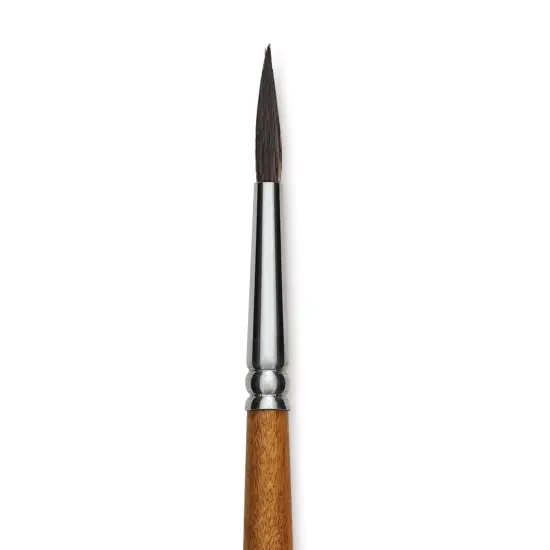 Blick Studio Natural Squirrel Brush - Round, Black Handle, Size 8 {1}