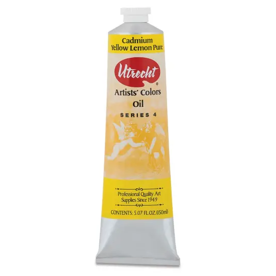 Utrecht Artists' Oil Paint - Cadmium Yellow Lemon, 150 ml tube {1}