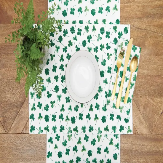 St. Patrick's Day Clover Shamrock Pattern Single Placemat St, 14" x 20" {3}