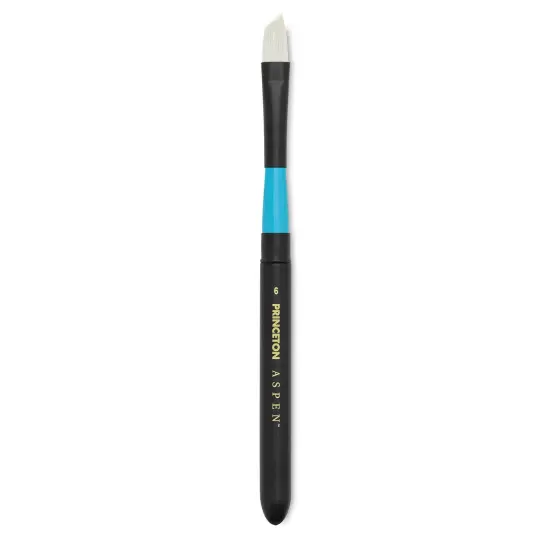 Princeton Aspen Series 6500 Synthetic Travel Brush - Angle Bright, Size 6 {1}