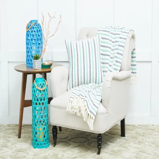 Lakeview Stripe Accent Throw Blanket {4}