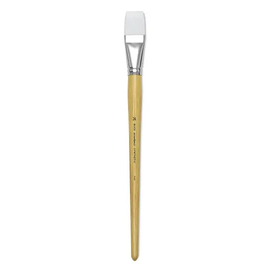 Blick Academic White Synthetic Brush - Flat, Size 24 {1}
