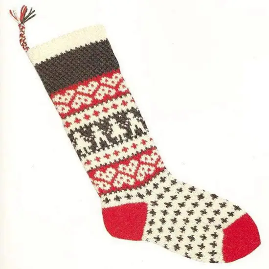 Christmas Stocking Kit w/Children - Candide Yarn 100% Wool Multicolor {1}