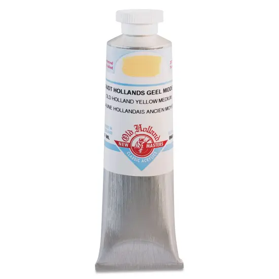 Old Holland New Masters Classic Acrylics - Old Holland Yellow Medium. 60 ml tube {1}