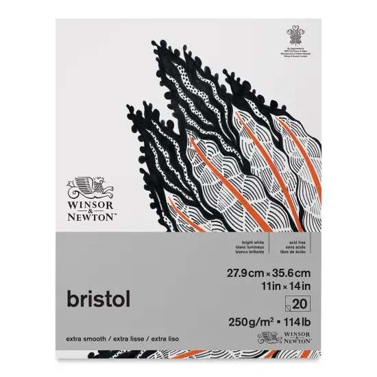 Winsor & Newton Bristol Paper Pad - 11" x 14", 20 Sheets {1}