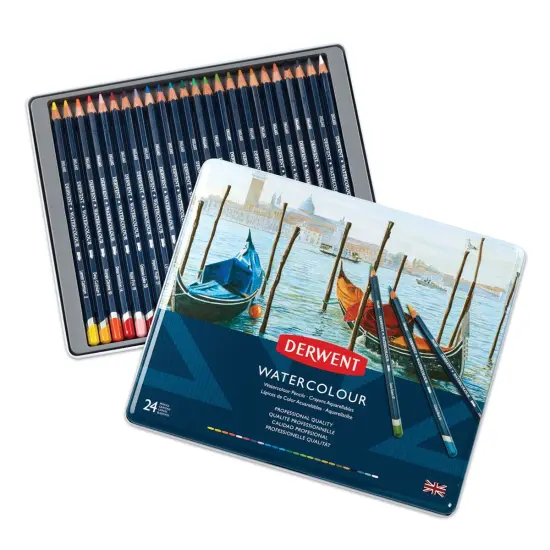 Derwent Watercolor Pencil Set - Assorted Colors, Set of 24 {1}